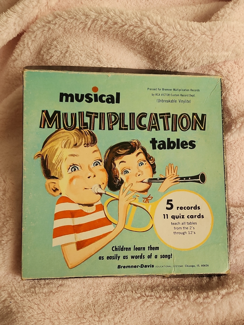 Musical MULTIPLICATION tables - Vintage Educational Record Set